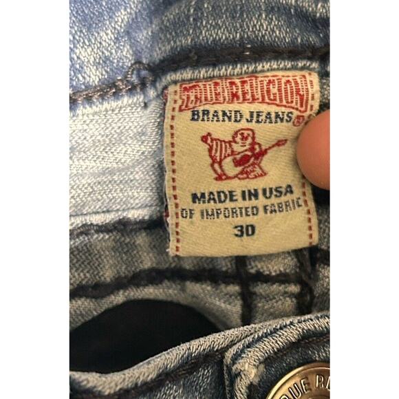 Vintage True Religion Jeans Women’s Sz 30 Y2K Billy Super T Made In USA Flap - Picture 3 of 8
